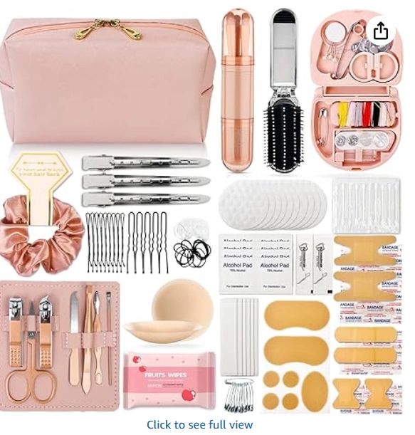 bride emergency kit for your wedding venue and honeymoon