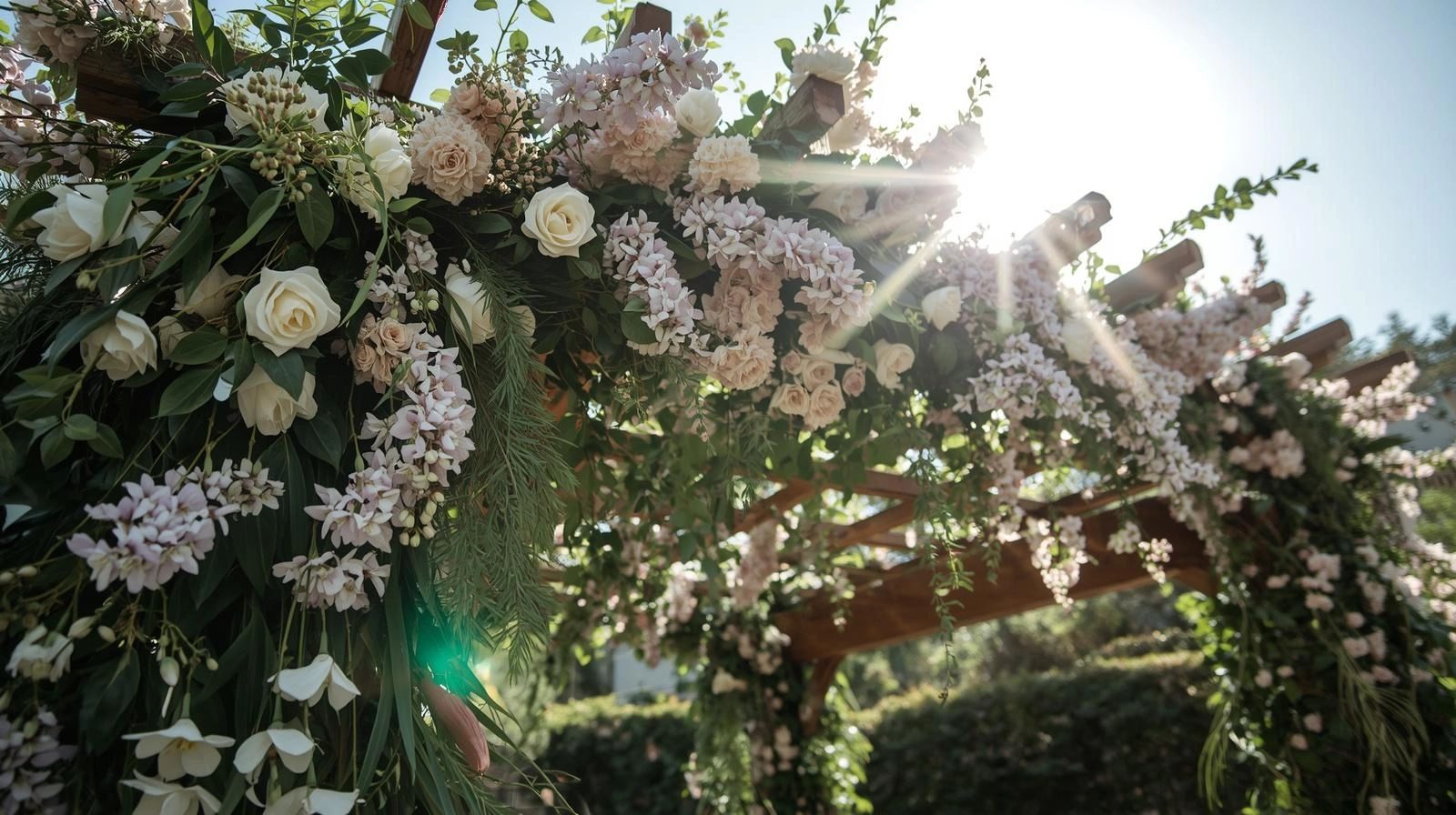 outdoor wedding pergola pasco wa