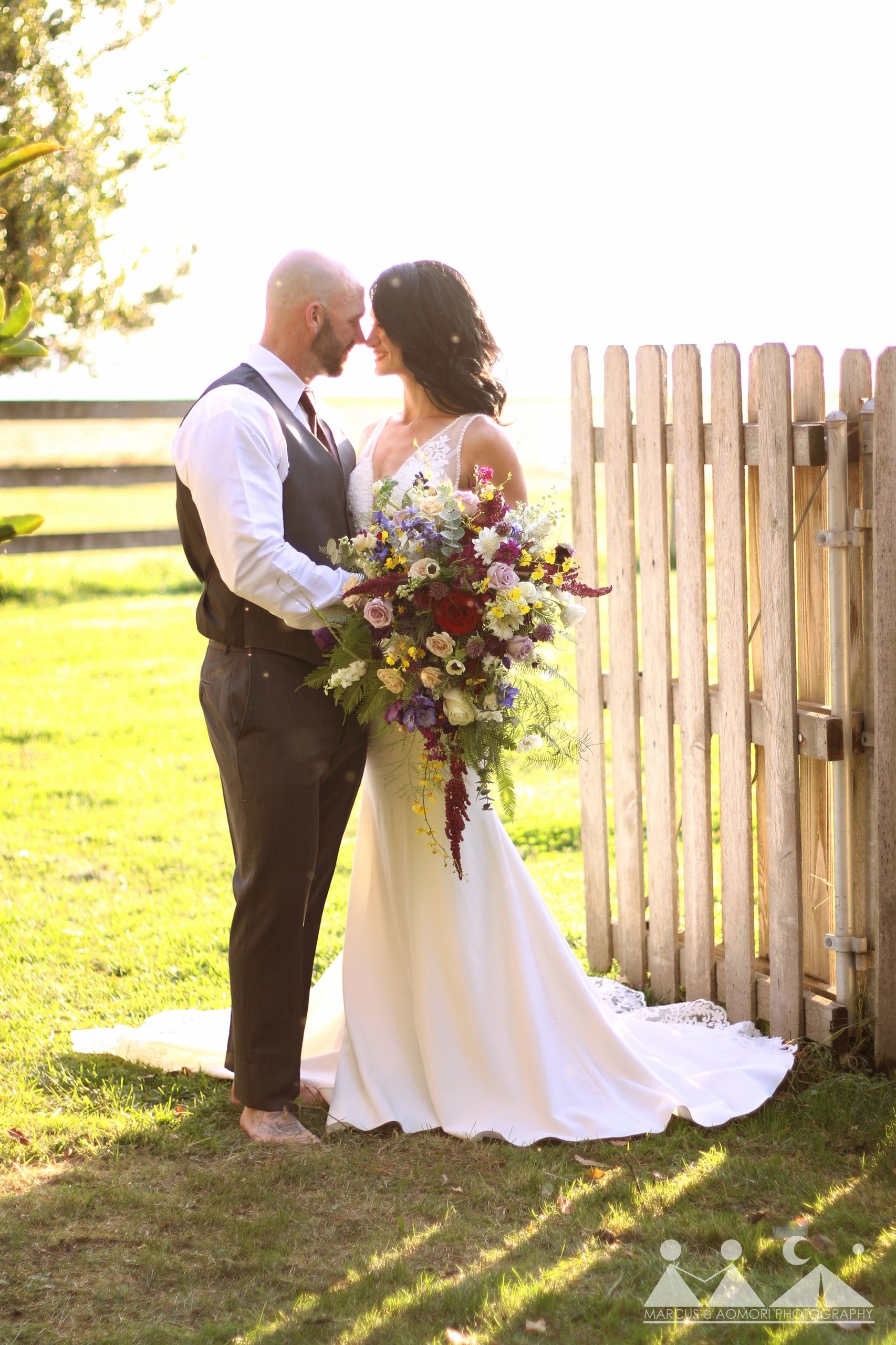 couple sharing private moment at stone ridge estates wedding venue