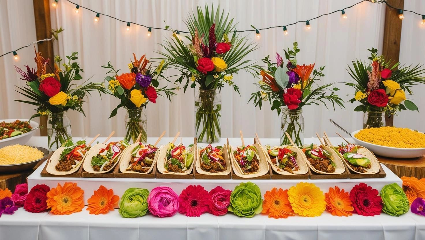 taco bar popular at stone ridge estates wedding venue pasco washington
